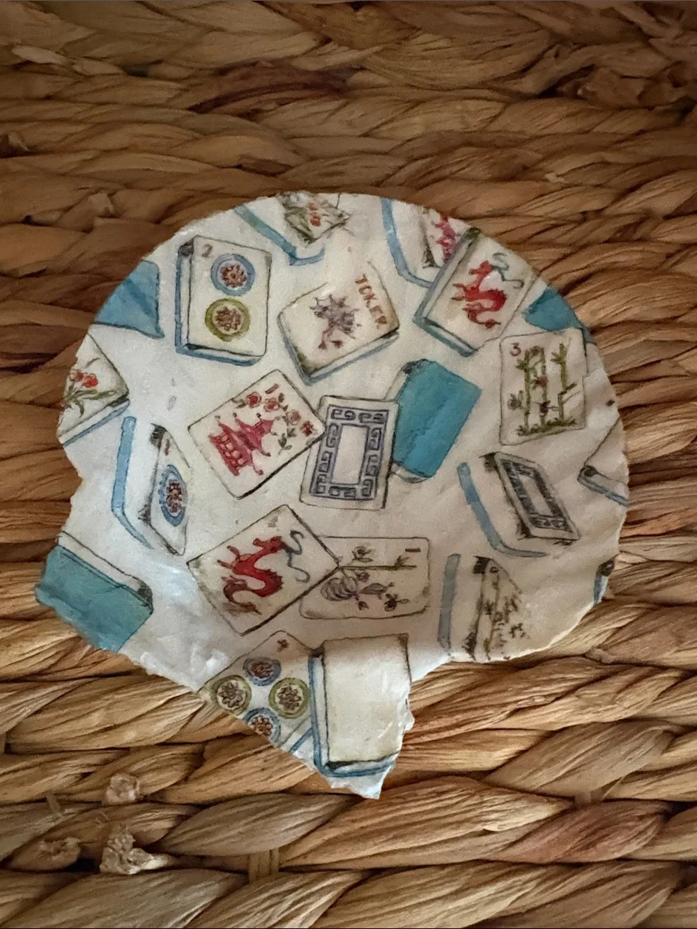 Mahjong Shell Dish for Jewelry or Trinkets